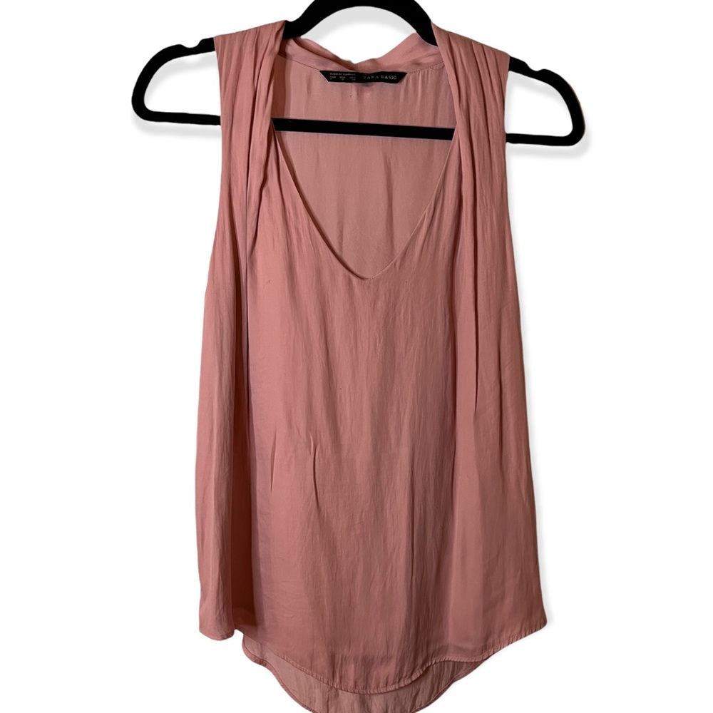 ZARA | mauve sleeveless blouse size small